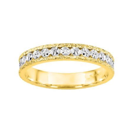 Anillo Oro Bicolor Blanco 9kts Argyor-MRM 3,5mm (9)9K21035 Alianza