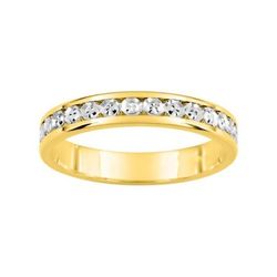 Anillo Oro Bicolor Blanco 9kts Argyor-MRM 3,5mm  (9)9K22035 Alianza