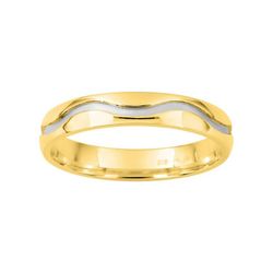Anillo Oro Bicolor Blanco 9kts Argyor-MRM 3,5mm (9)9Y013B35 Alianza