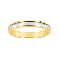 Anillo Oro Bicolor Blanco 9kts Argyor-MRM 3mm (9)9380330 Alianza