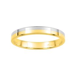 Anillo Oro Bicolor Blanco 9kts Argyor-MRM 3mm (9)9K063BJ30 Alianza