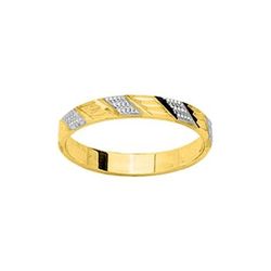 Anillo Oro Bicolor Blanco 9kts Argyor-MRM 3mm (9)9K21830 Alianza