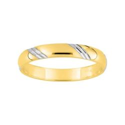 Anillo Oro Bicolor Blanco 9kts Argyor-MRM 3mm (9)9K22830 Alianza