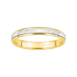 Anillo Oro Bicolor Blanco 9kts Argyor-MRM 3mm (9)9Y090X30 Alianza