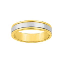 Anillo Oro Bicolor Blanco 9kts Argyor-MRM 4,5mm (9)9361445 Alianza