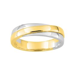 Anillo Oro Bicolor Blanco 9kts Argyor-MRM 4,5mm (9)9Y008X45 Alianza