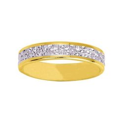 Anillo Oro Bicolor Blanco 9kts Argyor-MRM 4mm (9)9K158B40 Alianza