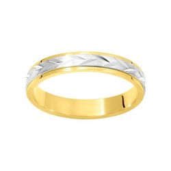 Anillo Oro Bicolor Blanco 9kts Argyor-MRM 4mm (9)9K159B40 Alianza