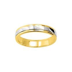 Anillo Oro Bicolor Blanco 9kts Argyor-MRM 4mm (9)9K183B40 Alianza