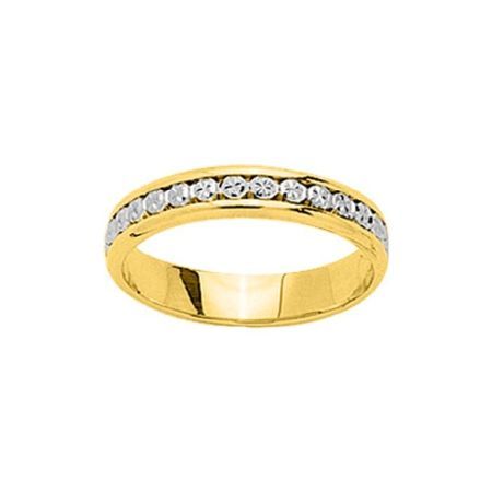 Anillo Oro Bicolor Blanco 9kts Argyor-MRM 4mm (9)9K21040 Alianza