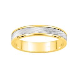 Anillo Oro Bicolor Blanco 9kts Argyor-MRM 4mm (9)9K28040 Alianza