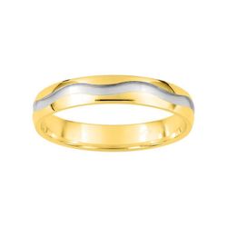Anillo Oro Bicolor Blanco 9kts Argyor-MRM 4mm (9)9Y013B40 Alianza