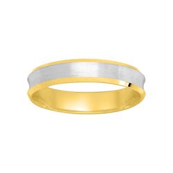 Anillo Oro Bicolor Blanco 9kts Argyor-MRM 4mm (9)9Y091X40 Alianza