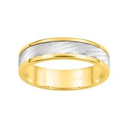 Anillo Oro Bicolor Blanco 9kts Argyor-MRM 5mm (9)9K28050 Alianza