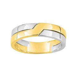 Anillo Oro Bicolor Blanco 9kts Argyor-MRM 5mm (9)9Y002X50 Alianza