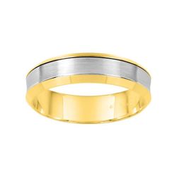 Anillo Oro Bicolor Blanco 9kts Argyor-MRM 5mm (9)9Y091X50 Alianza