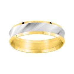 Anillo Oro Bicolor Blanco 9kts Argyor-MRM 5mm (9)9Y120X50 Alianza