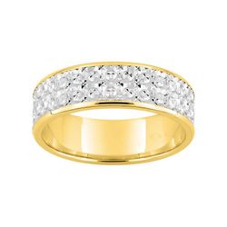 Anillo Oro Bicolor Blanco 9kts Argyor-MRM 6mm (9)9K28260 Alianza