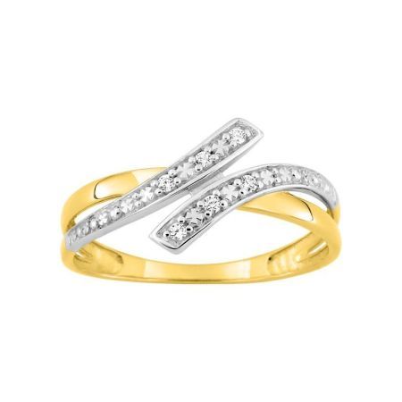 Anillo Oro Bicolor Blanco 9kts Argyor MRM (9)09CQ05BZ Circonitas