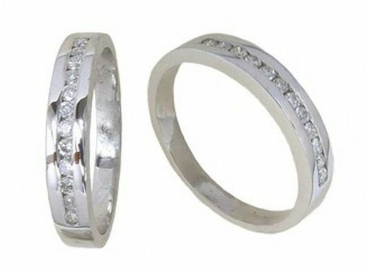 Anell Or Blanc 18 kts Brillants 0.14 cts 016447