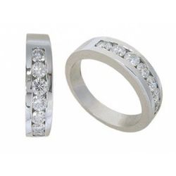 Anillo Oro Blanco 18 kts Brillantes 0.56 cts 014453