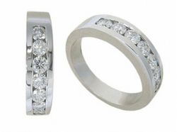Anillo Oro Blanco 18 kts Brillantes 0.70 cts 010774