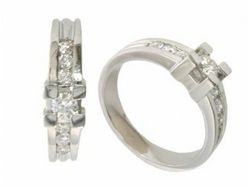 Pendientes Oro Blanco 18kts Perlas 15562