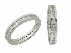 Pierścionek z 18-karatowego białego złota Brylantowe diamenty 0,57-0,66 cts 019003