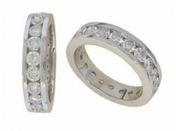 Anillo Oro Blanco 18 kts Diamantes Brillantes 1.60-1.92cts 014106
