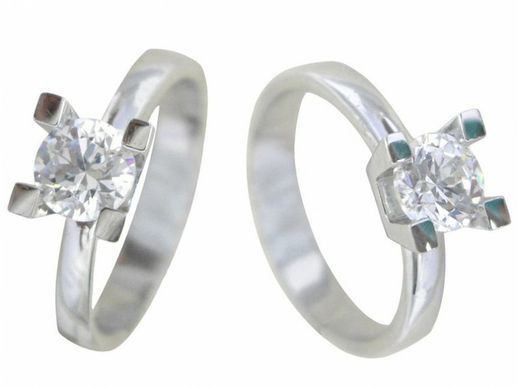 Anell Or Blanc 18 kts Solitari Brillant 0.70 cts 916708