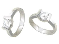 Anillo Oro Blanco 18 kts Solitario Brillante 0.70 cts 916718