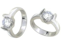 Anillo Oro Blanco 18 kts Solitario Brillante 1.00 cts 916186