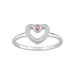 Anillo Oro Blanco 18kts (18)1.5511.21 Love 0.05 Zafiro Rosa 0.06ct GH SI Diamantes