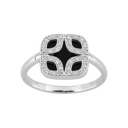 Anillo Oro Blanco 18kts (18)1.5521.21 Venise 1.80 Ónix 0.13ct GH SI Diamantes
