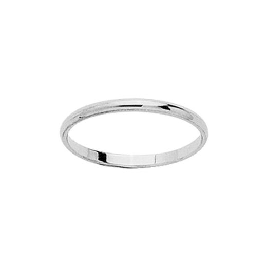 18kt White Gold Ring Argyor-MRM 1.5mm (18)DJ15GA Classic Half Round Wedding Band