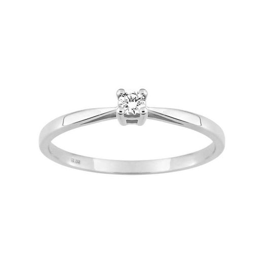 Anillo Oro Blanco 18kts Argyor-MRM (18)1.002.21 Compromiso Diamante Solitario