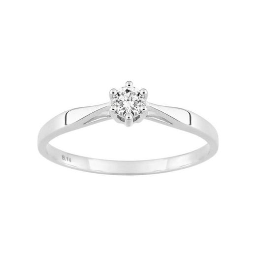 Anillo Oro Blanco 18kts Argyor-MRM (18)1.018.21 Compromiso Diamante Solitario