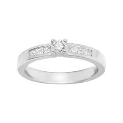 Anillo Oro Blanco 18kts Argyor-MRM (18)1.094.31 Compromiso Con 7+1 Diamante