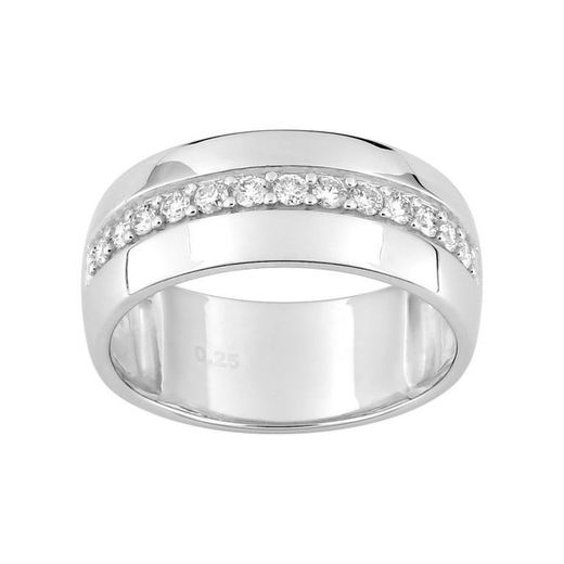 Anillo Oro Blanco 18kts Argyor-MRM (18)1.1061.31 Alianza Diamantes Rectangulares 0,25ct