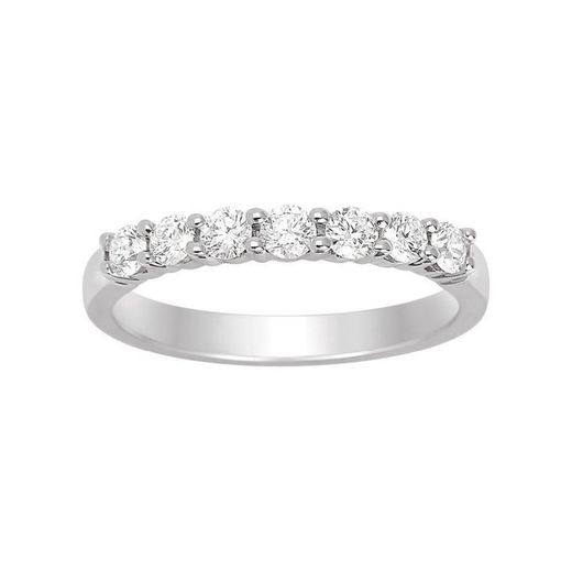 Anell Or Blanc 18kts Argyor-MRM (18)1.206.31 Semi-Aliança 7 Diamants 0,50ct