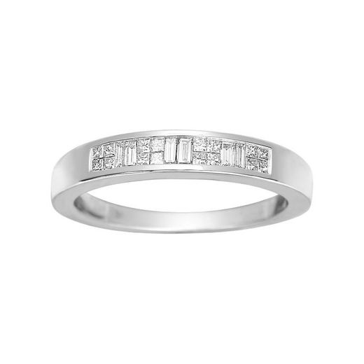 Anillo Oro Blanco 18kts Argyor-MRM (18)1.2118.21 Semi-Alianza Diamantes 0,25ct
