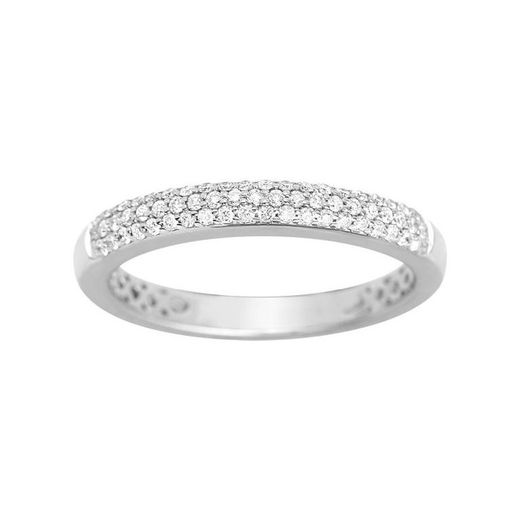 Anel de ouro branco 18kt Argyor-MRM (18) 1.2168.31 Diamantes Semi-Aliança 0,25ct