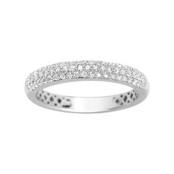 Anillo Oro Blanco 18kts Argyor-MRM (18)1.2169.31 Semi-Alianza Diamantes 0,33ct