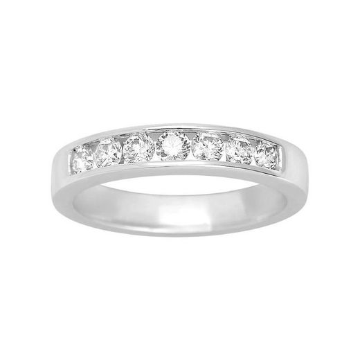 Bague en or blanc 18 carats Argyor-MRM (18)1.221.21 Semi-Alliance 7 Diamants 0,56 ct