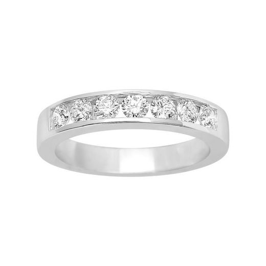 Anel de ouro branco 18kt Argyor-MRM (18)1.222.31 Semi-Aliança 7 diamantes 0,70ct