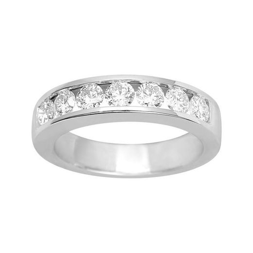 Anel de ouro branco 18kt Argyor-MRM (18)1.223.21 Semi-Aliança 7 diamantes 1,00ct