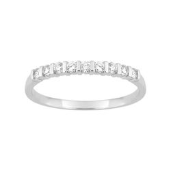 Anillo Oro Blanco 18kts Argyor-MRM (18)1.231.31 Semi-Alianza 9 Diamantes 0,18ct