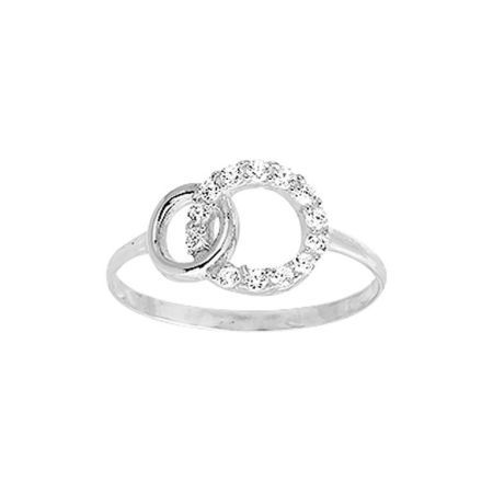 Anillo Oro Blanco 18kts Argyor MRM (18)1.3065.Z1 Círculos C. Circonitas