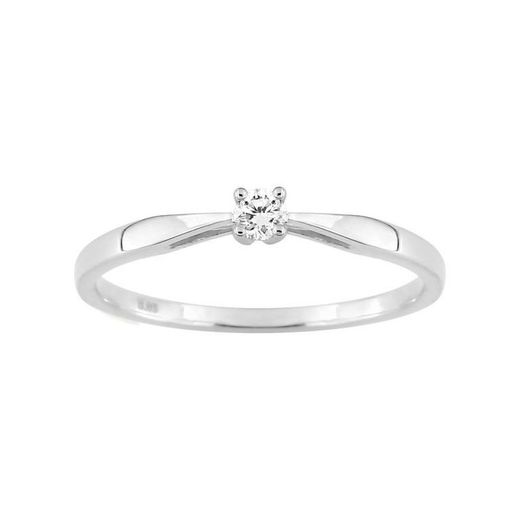 Anillo Oro Blanco 18kts Argyor-MRM (18)1.575.21 Compromiso Diamante Solitario