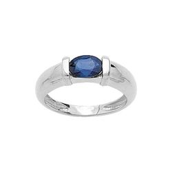 Anillo Oro Blanco 18kts Argyor MRM (18)1702GS Piedra Zafiro